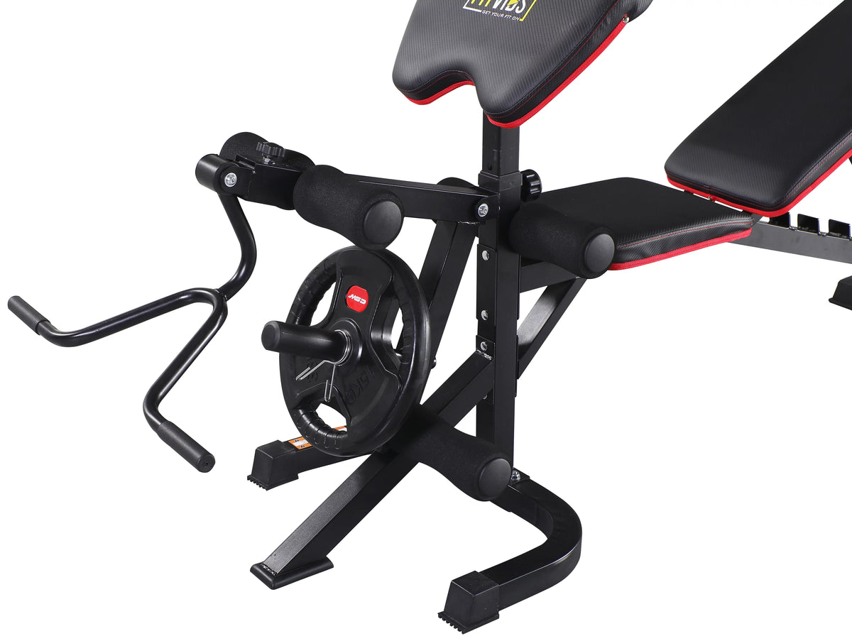 Adjustable Olympic Workout Bench with Squat Rack F932385