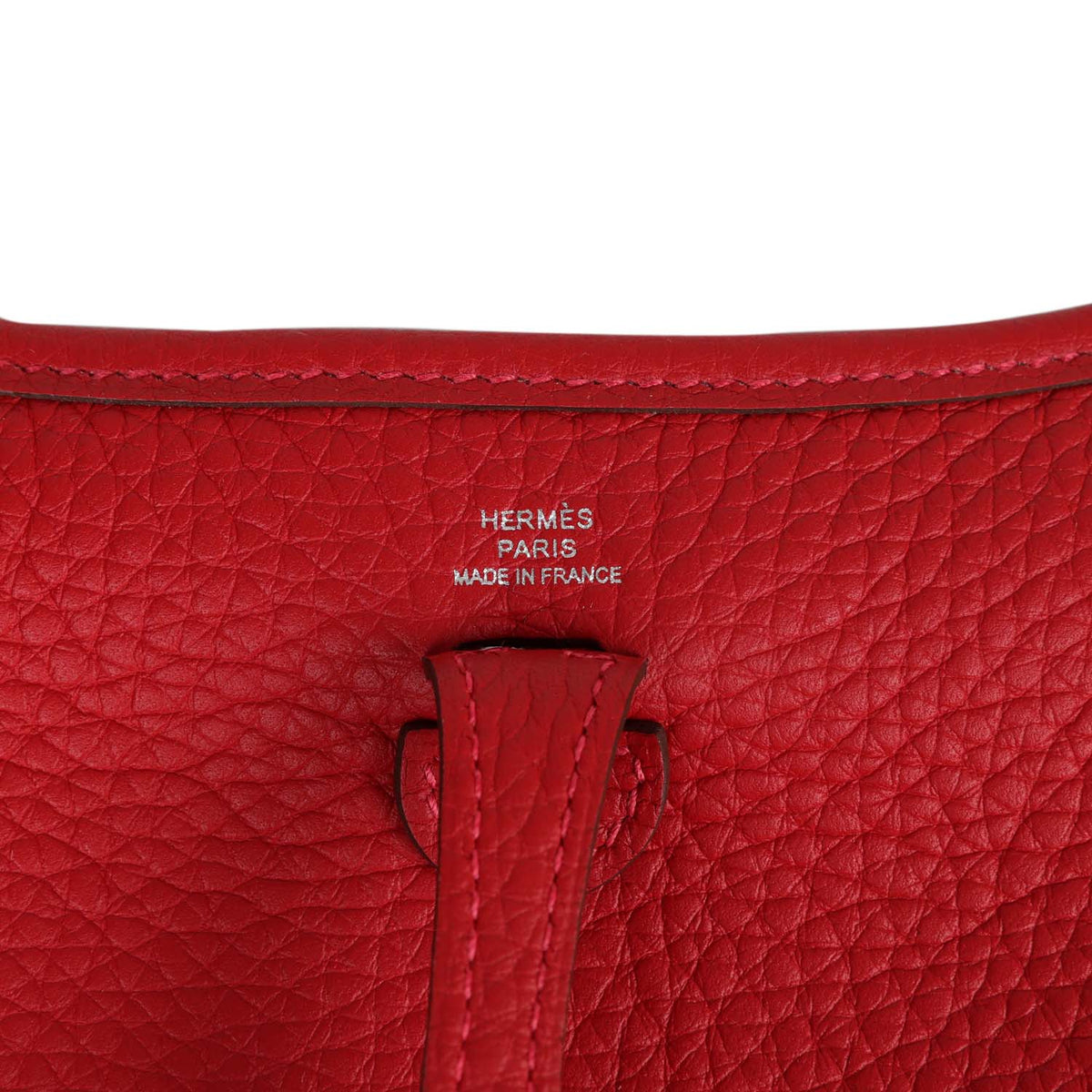 Rouge Piment Clemence Palladium Hardware Bag I9519