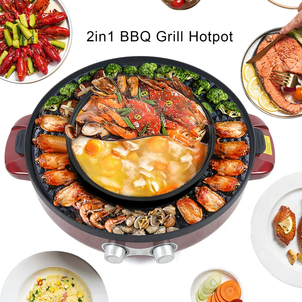 2 in 1 Electric Hot Pot Grill A233