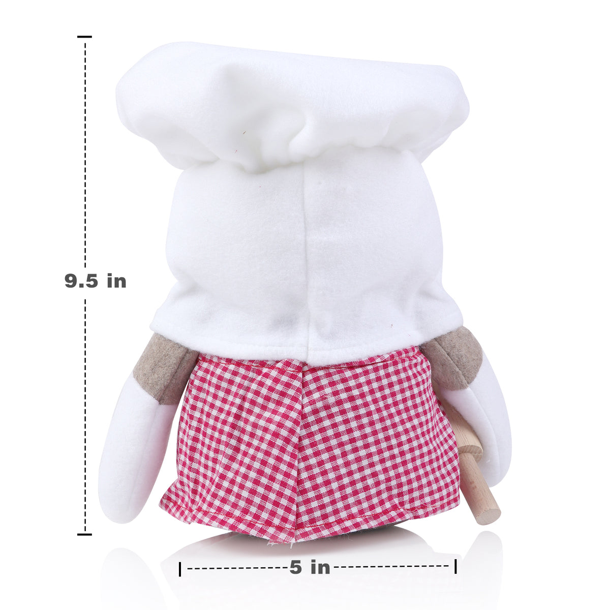 Red and White Plush Gnome Decor V5134
