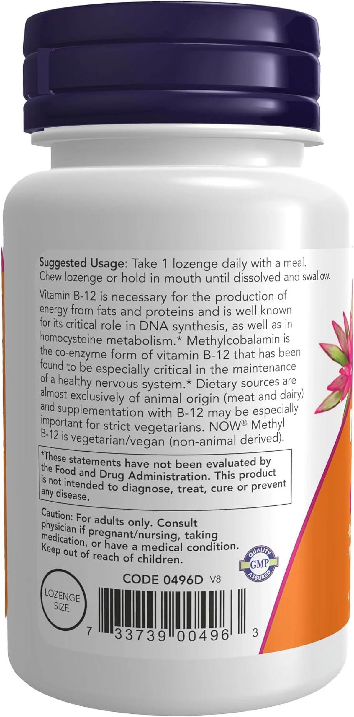 Methyl B-12 5,000 mcg 60 Lozenges D39059