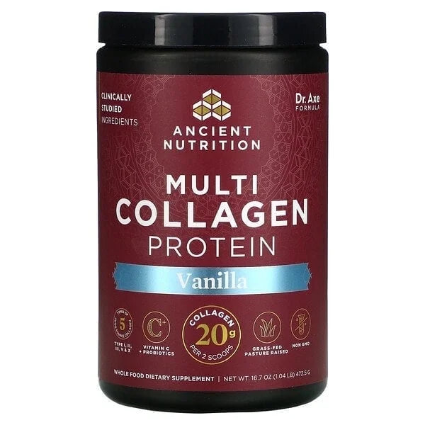 Collagen Protein Vanilla 1.04 lb Pack of 4 M537345