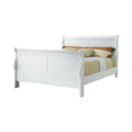 White Full Sleigh Panel Bed R2490