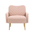 Velvet Single Sofa Chair with Rose Golden Metal Legs X6932
