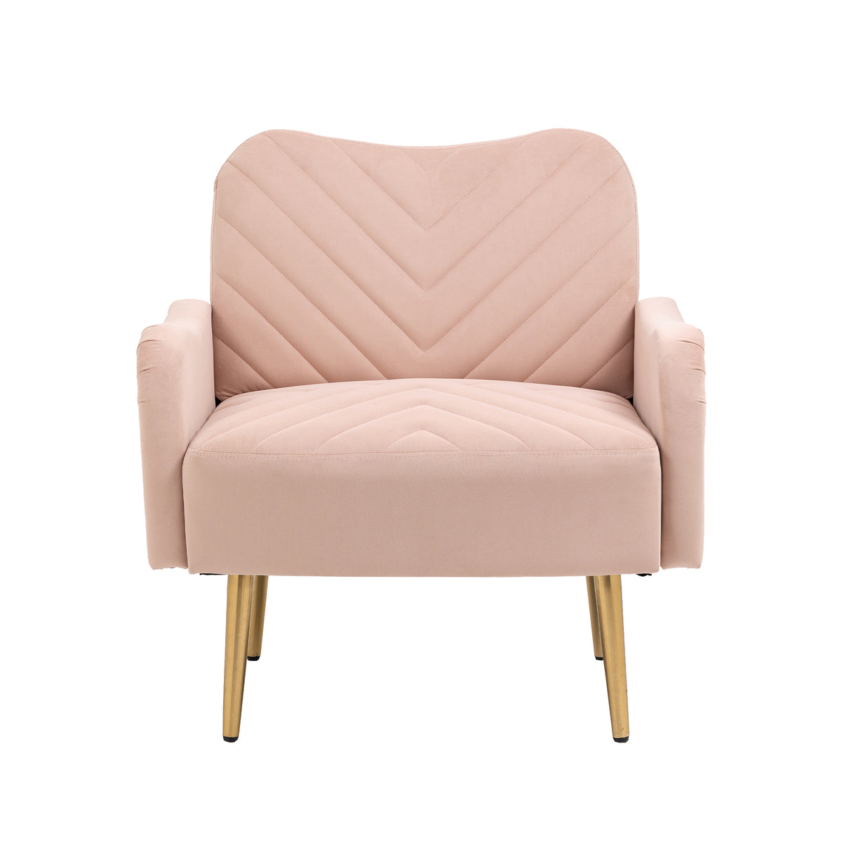 Velvet Single Sofa Chair with Rose Golden Metal Legs X6932