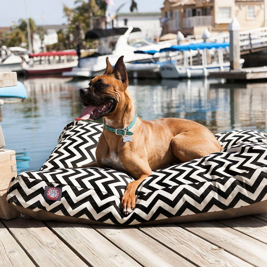 Black Extra Large Rectangle Dog Bed U668