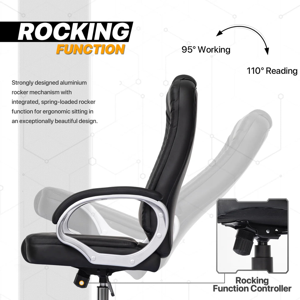 Black High-Back Ergonomic Office Chair B57133