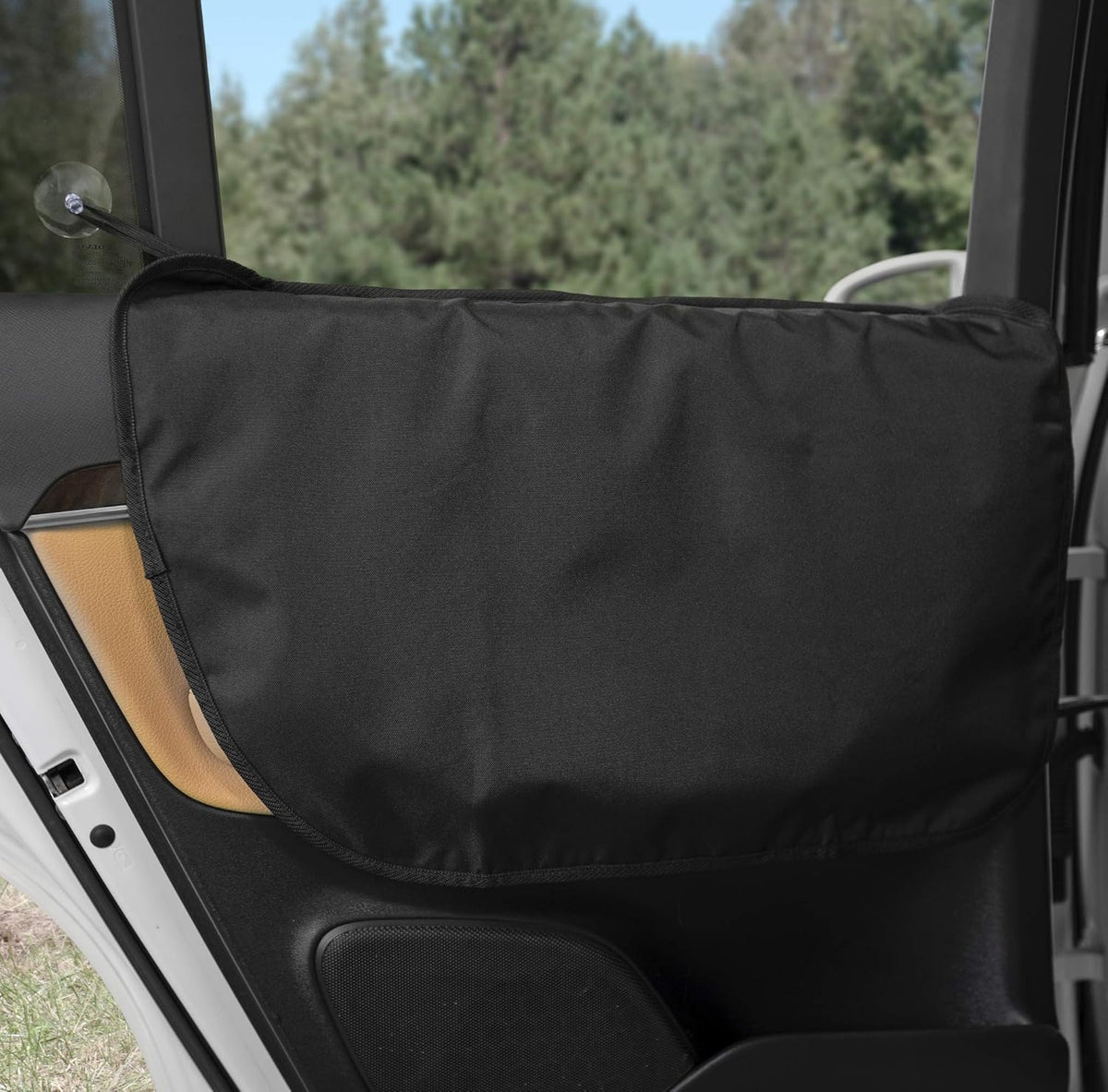 Velvet Car Door Protector, Washable Waterproof, Set of 2 London Grey W36462