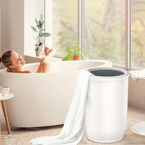 Large Heated Towel Warmer Bucket with Wood Handle H308566