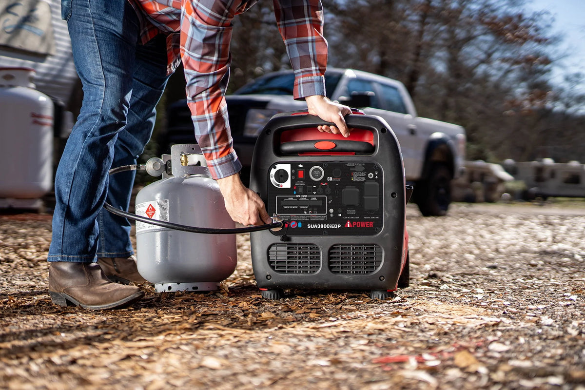 3,800-Watt Dual Fuel Portable Inverter Generator with CO Sensor U532693