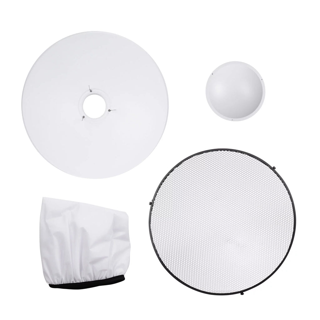 22 Inch Beauty Dish Reflector Diffuser with Honeycomb Soft Cloth B28453