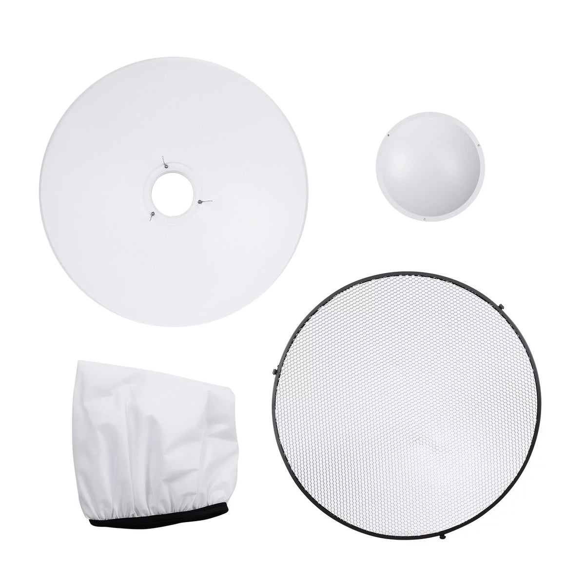 22 Inch Beauty Dish Reflector Diffuser with Honeycomb Soft Cloth B28453