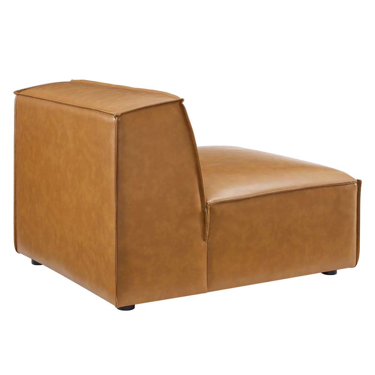 Tan Vegan Leather 4-Piece Sofa T10971