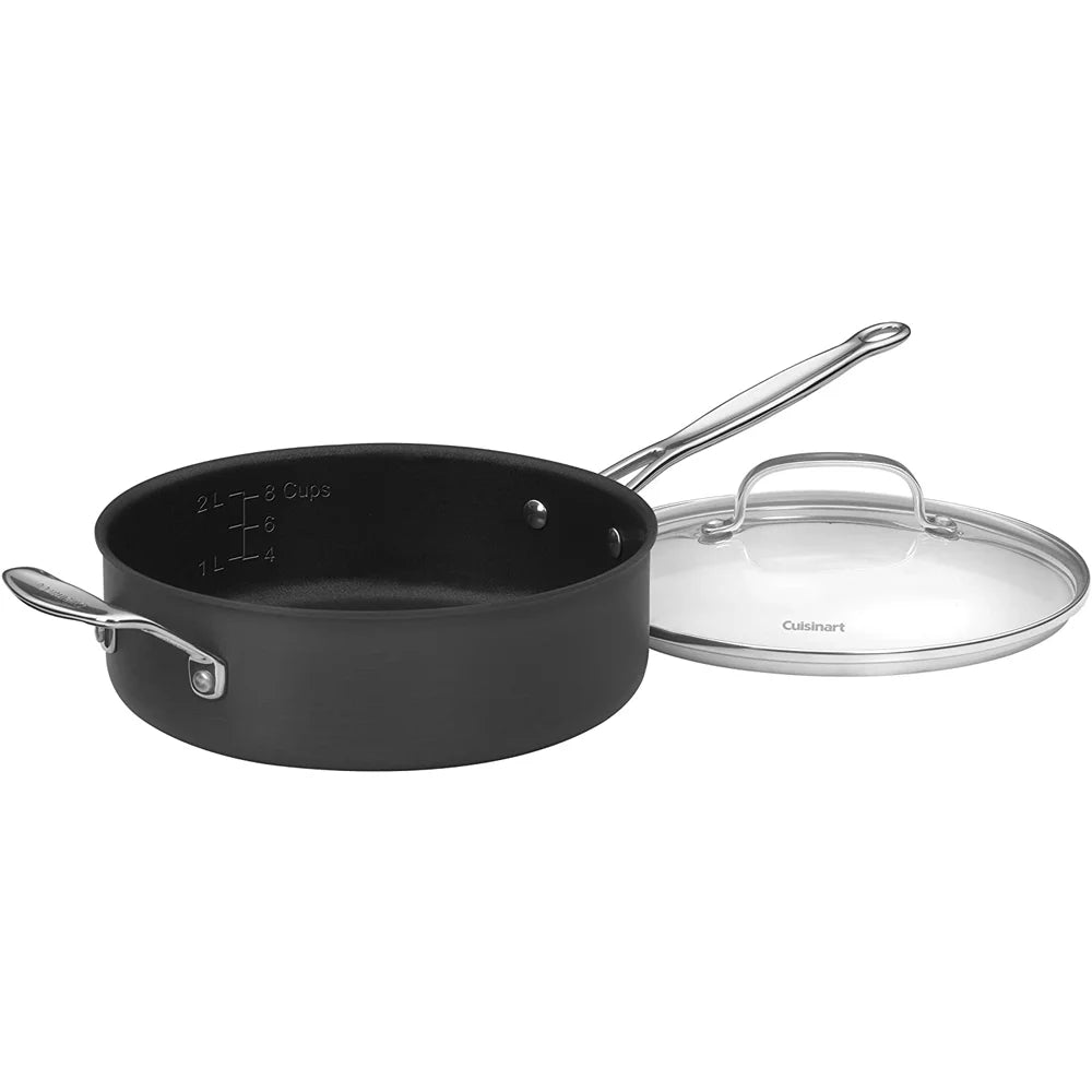 10-Piece Nonstick Hard-Anodized Cookware Set with 12-Piece Knife Set R514224