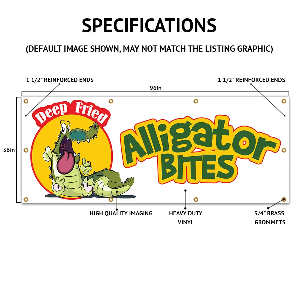 36"x96" Burgers Banner Sign L207324