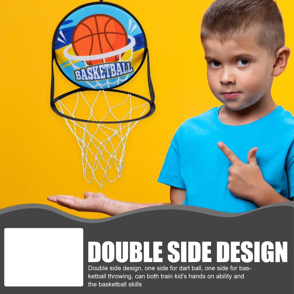 Double Sided Dart Board Sticky Ball Set Q229