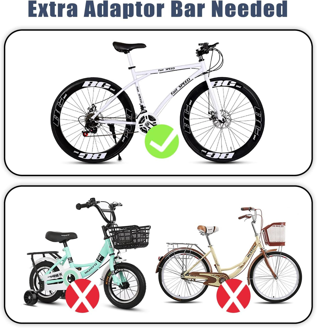 3 Bike Trunk Mount Bike Racks Pack of 2 W300
