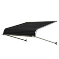 6 ft. Aluminum Door Canopy in Black O83213