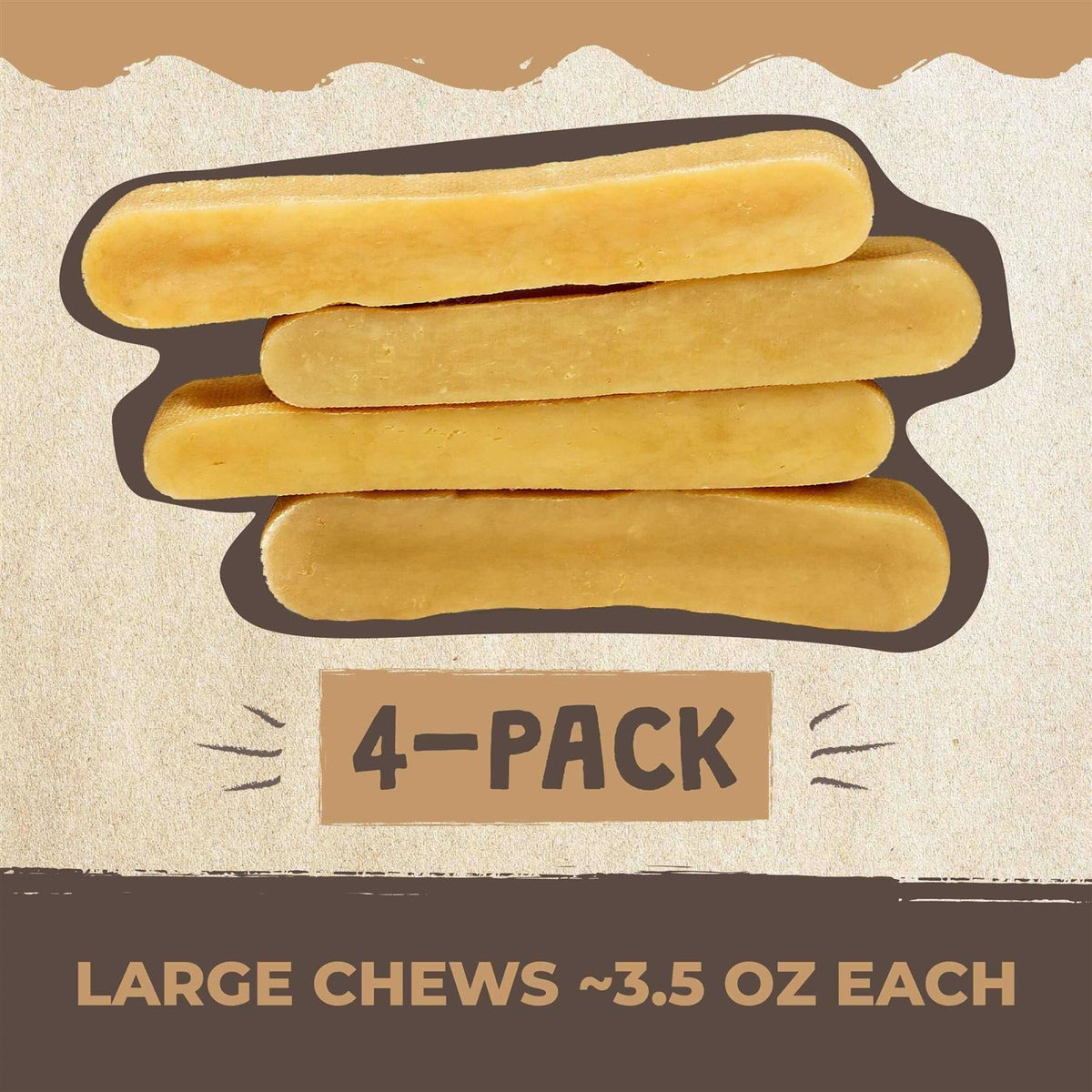 Yak Cheese Chews for Dogs All-Natural Long Lasting Pet Treats N240422