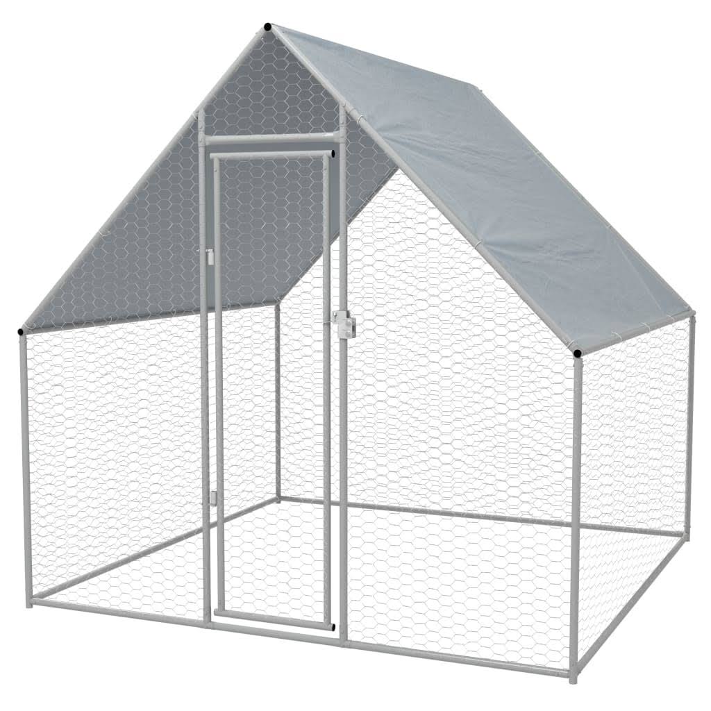 Galvanized Steel Chicken Cage Z68785
