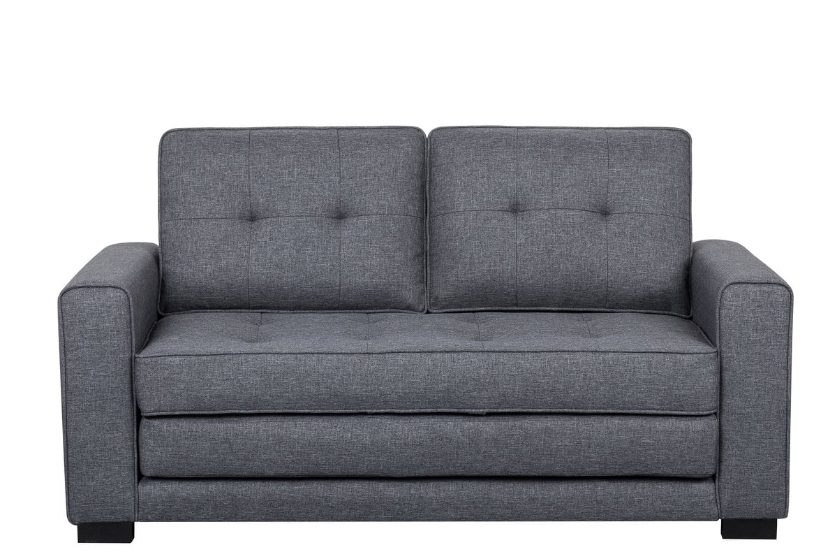 Convertible Sleeper Loveseat Dark Gray C663