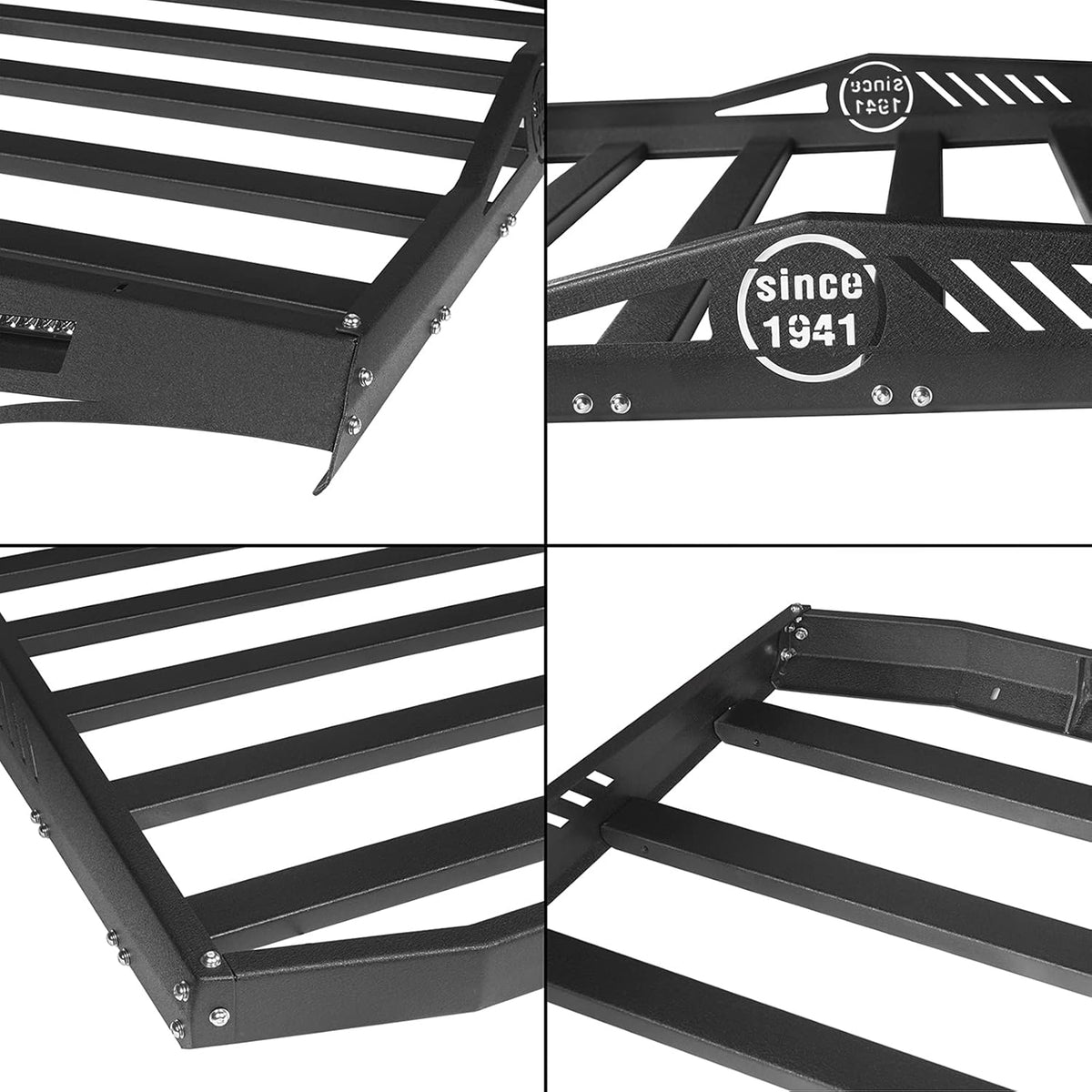 Roof Rack Cargo Carrier Basket with Wind Deflector Z297393