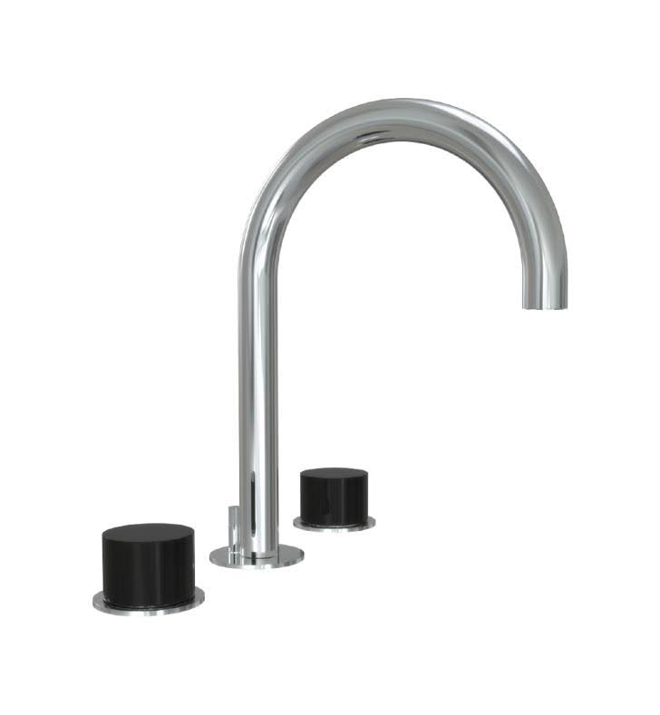 Satin Brass Widespread Bathroom Faucet with Drain Assembly B819