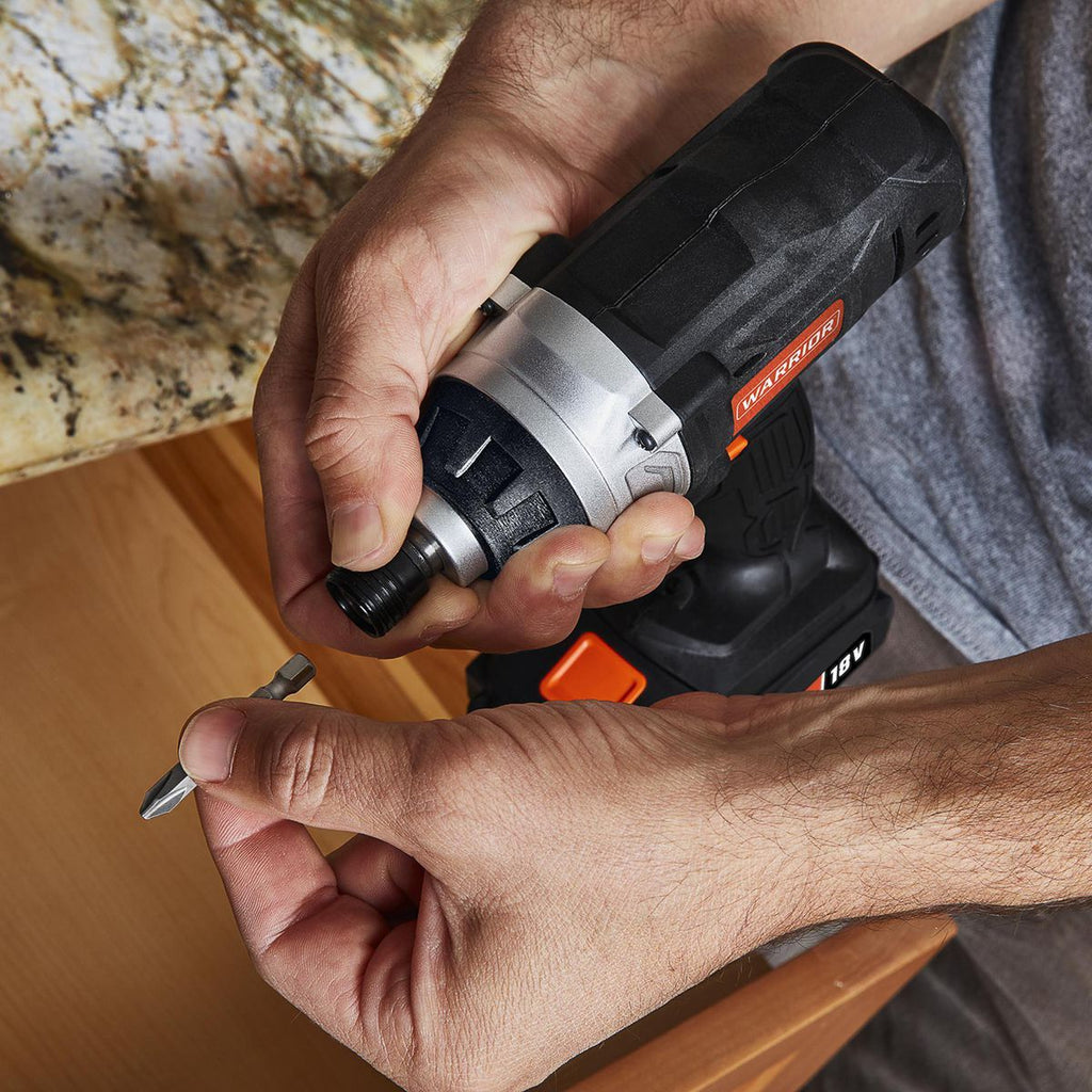 18V Cordless 1/4 in. Hex Impact Driver Kit with Battery and Charger V542497