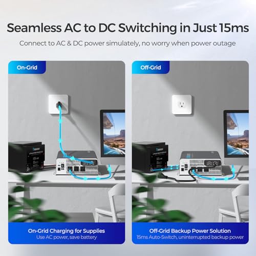 3000W Pure Sine Wave Power Inverter with UPS Transfer Switch I835384