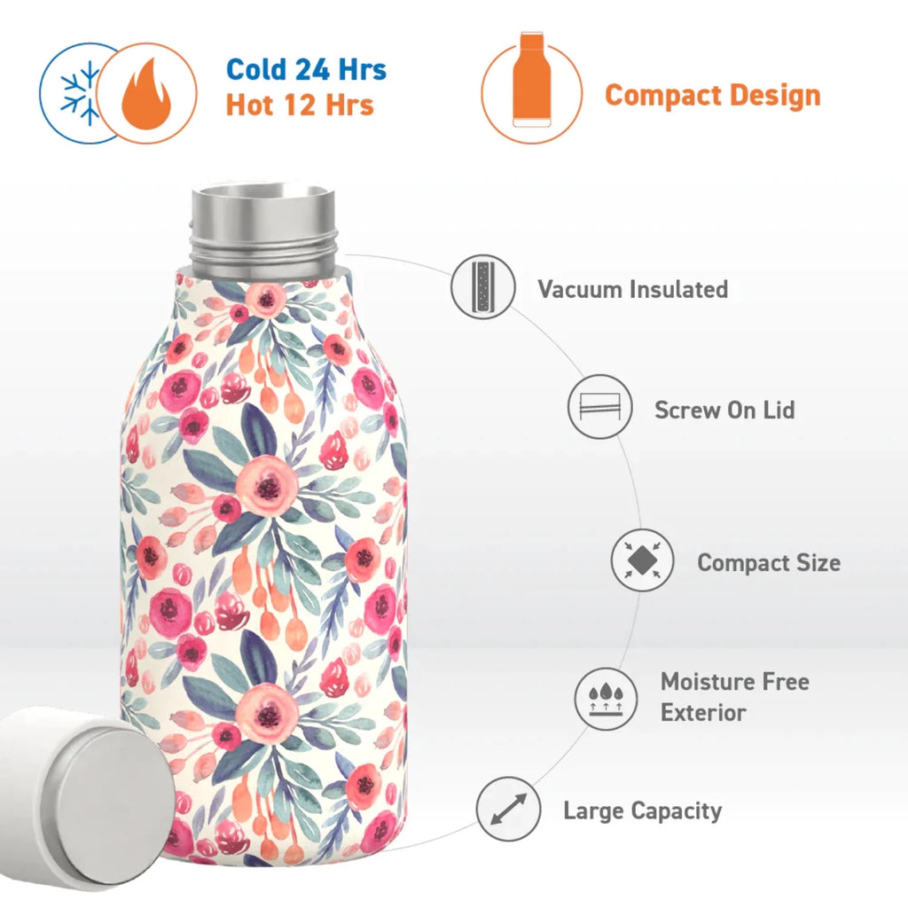Insulated Double Walled Stainless Steel Bottle 16 Ounce H704233