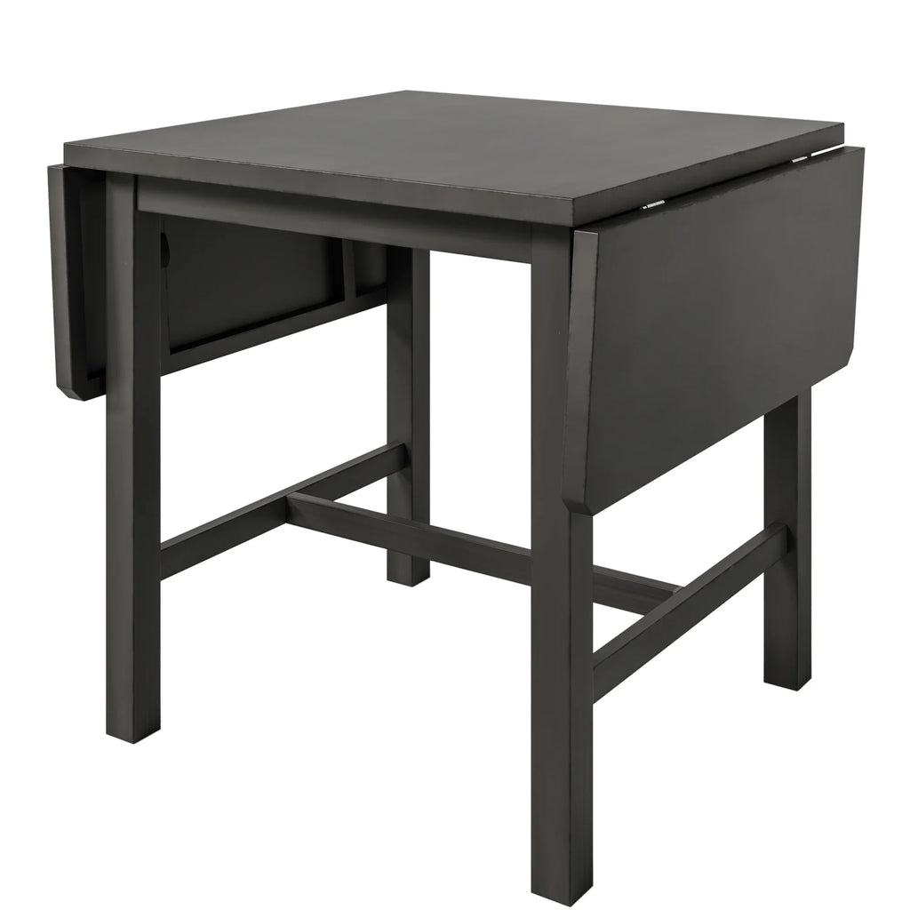 5-Piece Wood Drop Leaf Dining Table Set with 4 Chairs O22245
