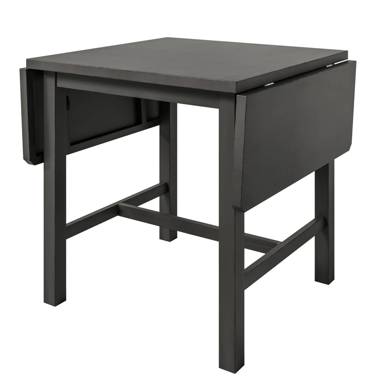 5-Piece Wood Drop Leaf Dining Table Set with 4 Chairs O22245