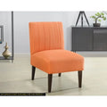 Orange Fabric Upholstered Accent Chair P9307