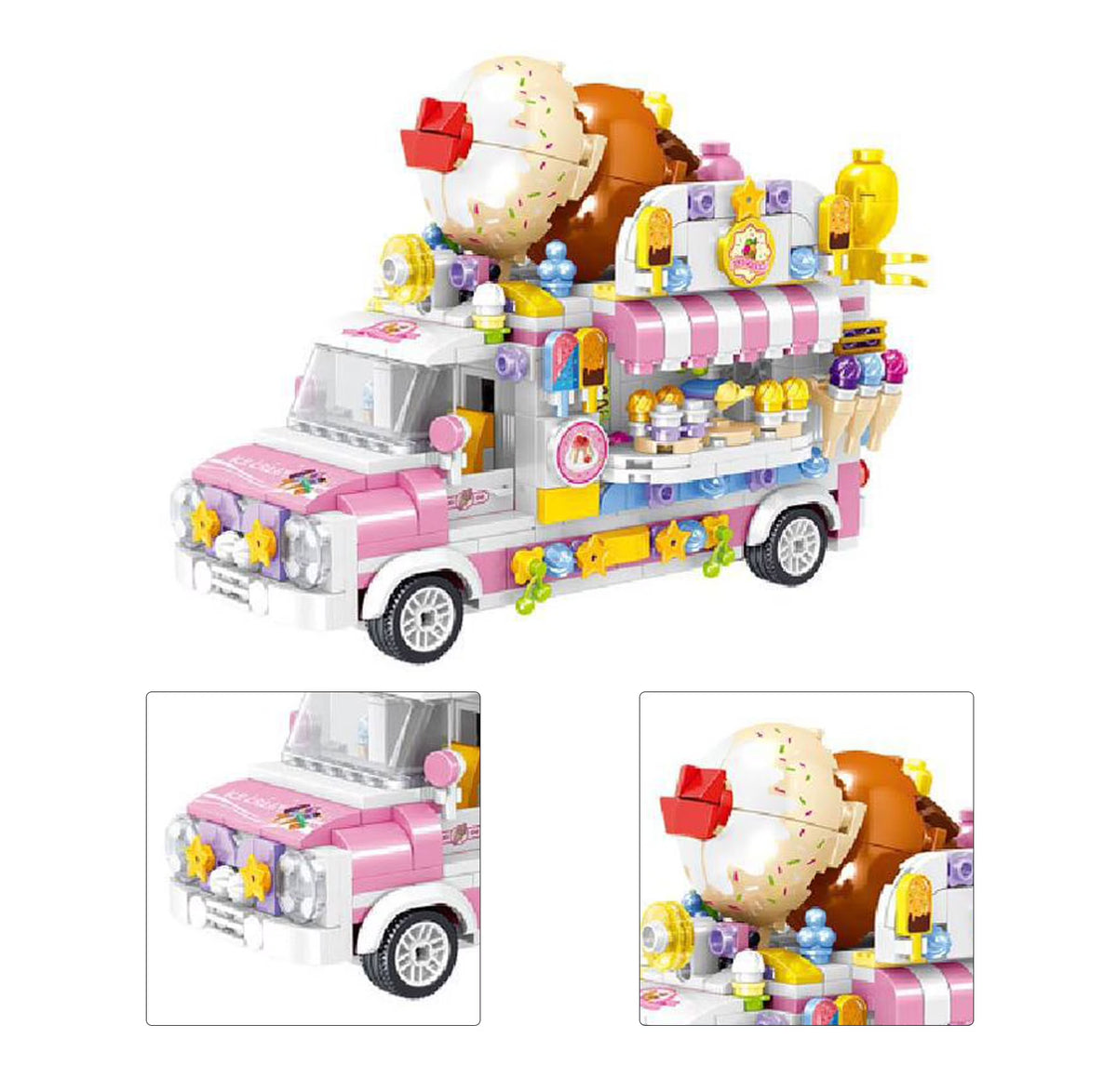 Dining Car Building Blocks Toy 593 Blocks W970
