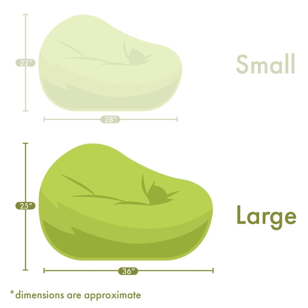 Gray Large Bean Bag Chair X861106