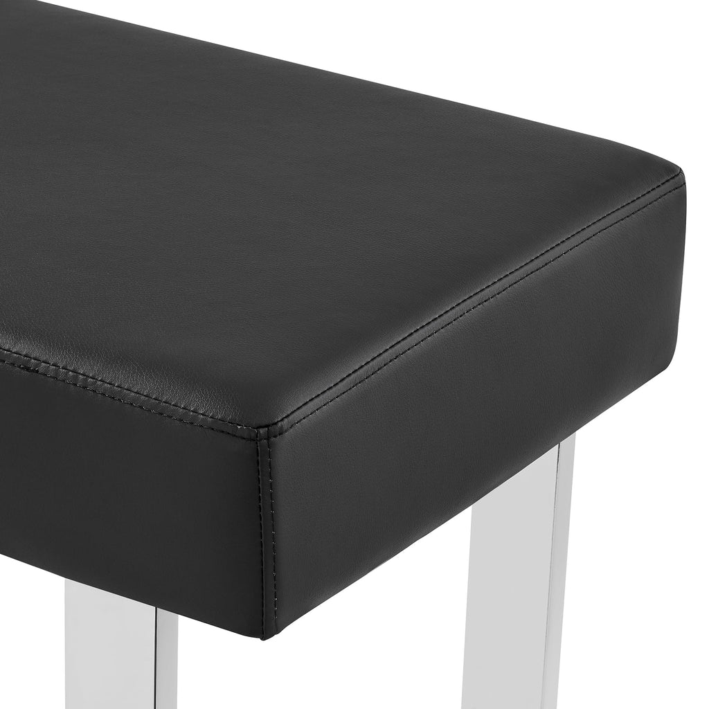3-Piece Faux Leather & Wood Dining Set O373