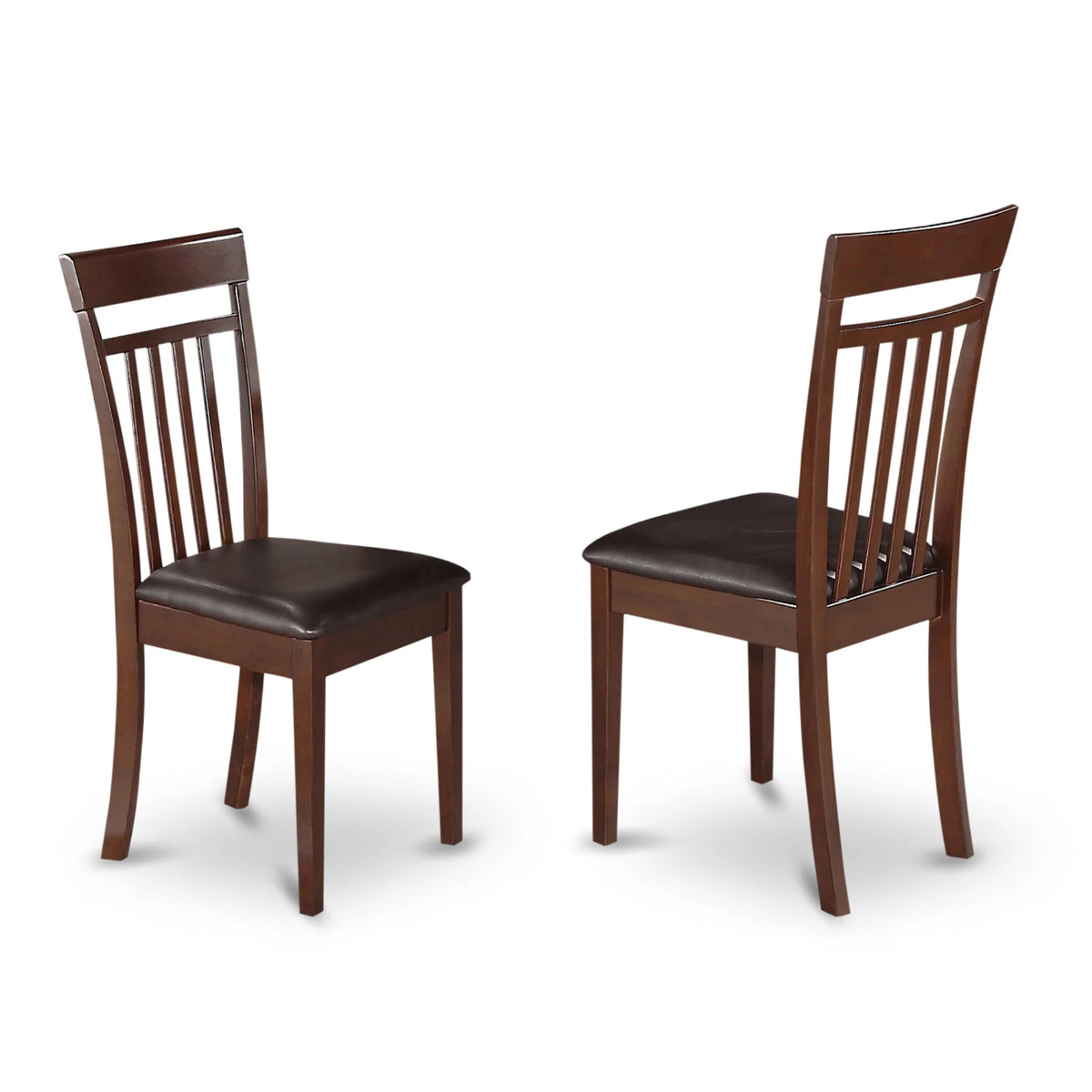 Mahogany 7-piece Dining Set with Leather Seat T542