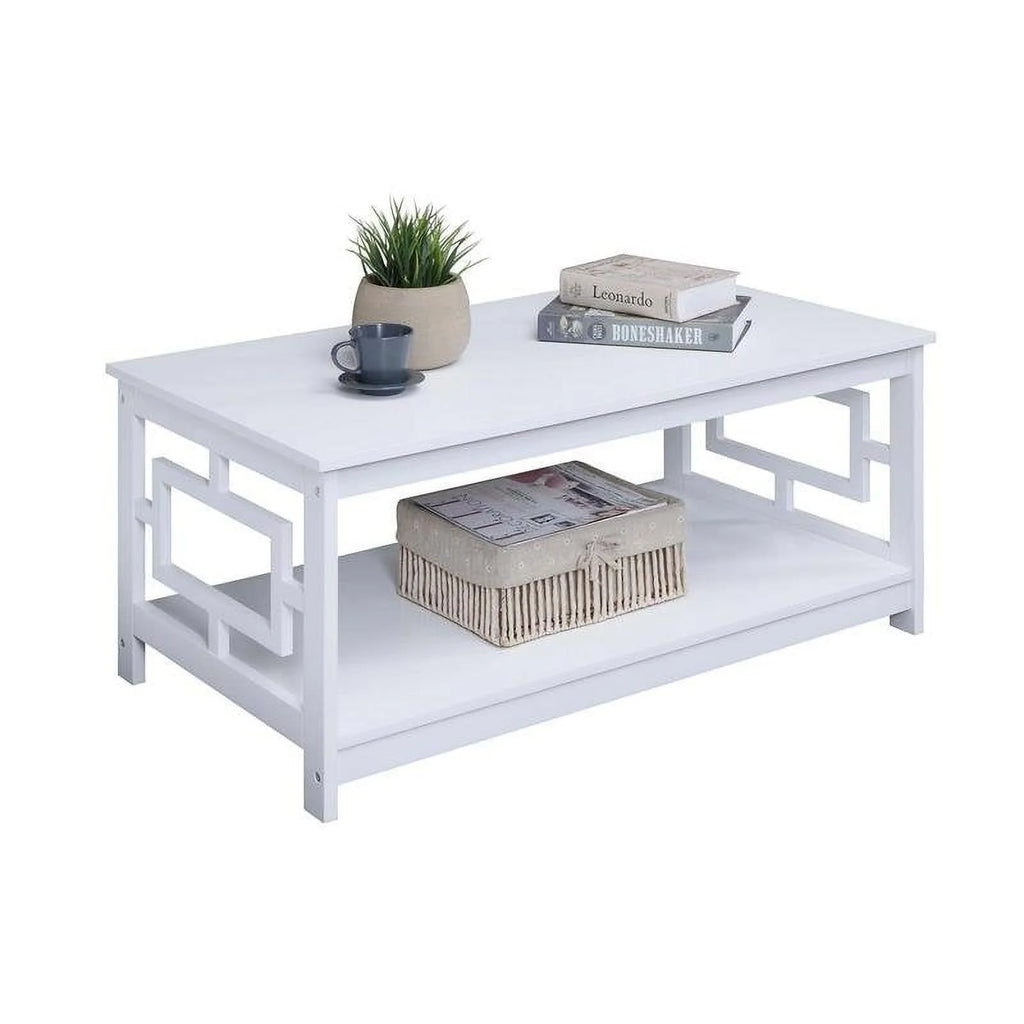 White Wood Coffee Table I247234