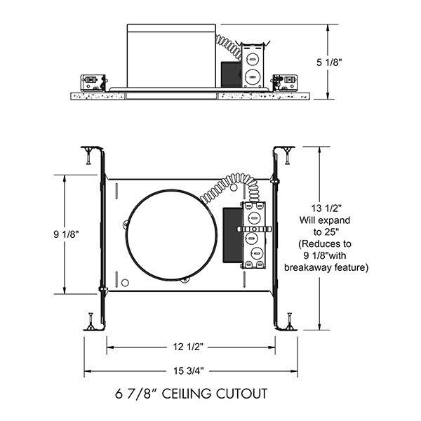 6-Inch IC Rated Recessed Housing D1499
