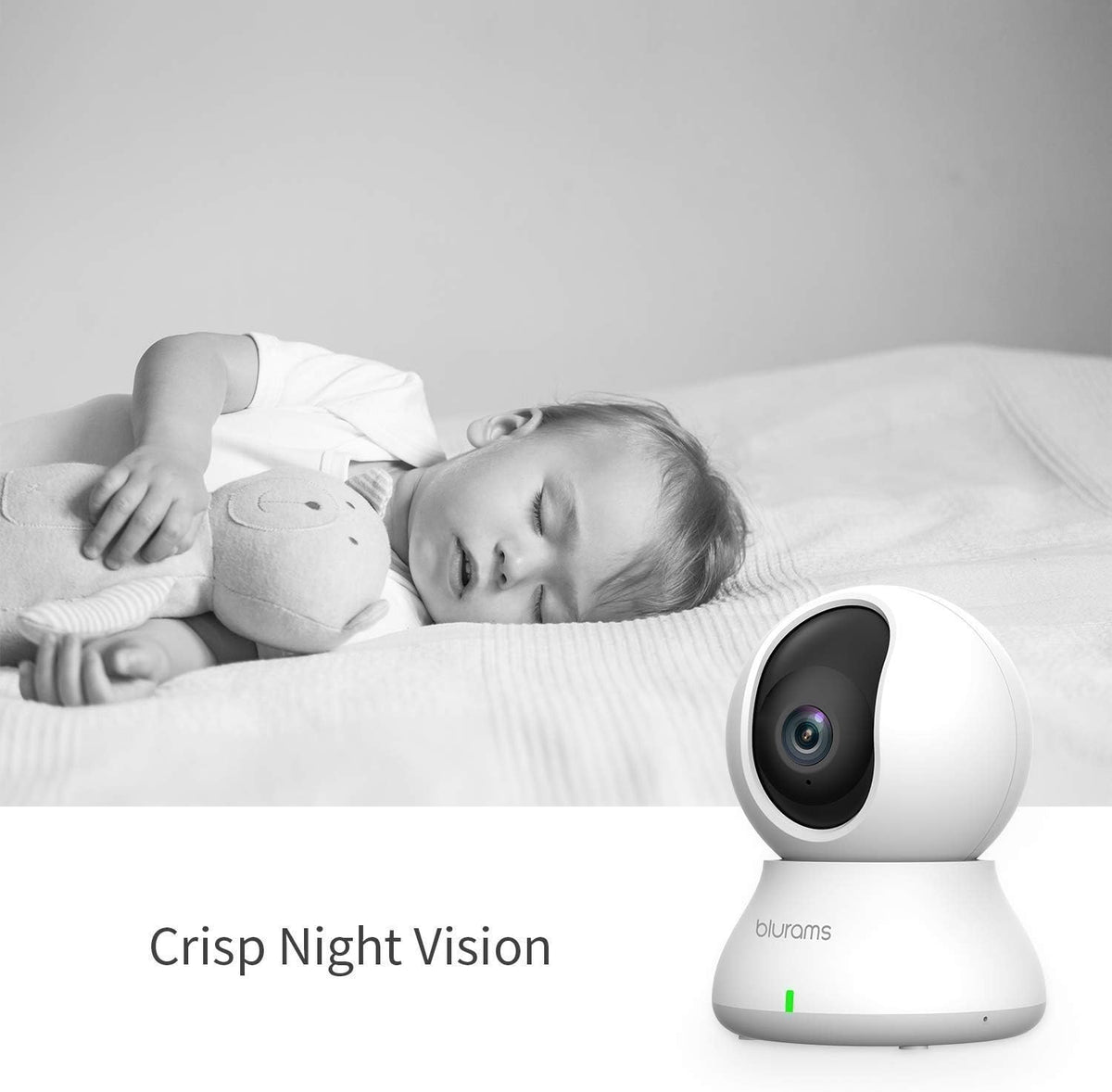 Indoor Security Camera Bundle Set, 1080p Baby Monitor Pet/Nanny Camera with Two-Way Audio, IR Night Vision, Pack of 2 V780