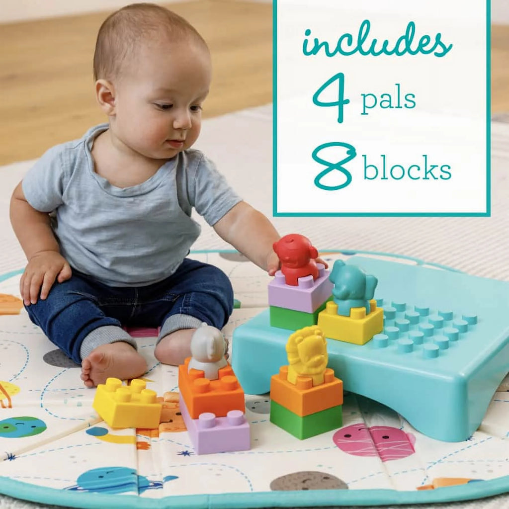 14-Piece Multicolor Building Blocks Activity Station M1519