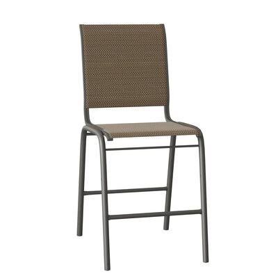 Stacking Patio Dining Side Chair Textured Graphite R9047