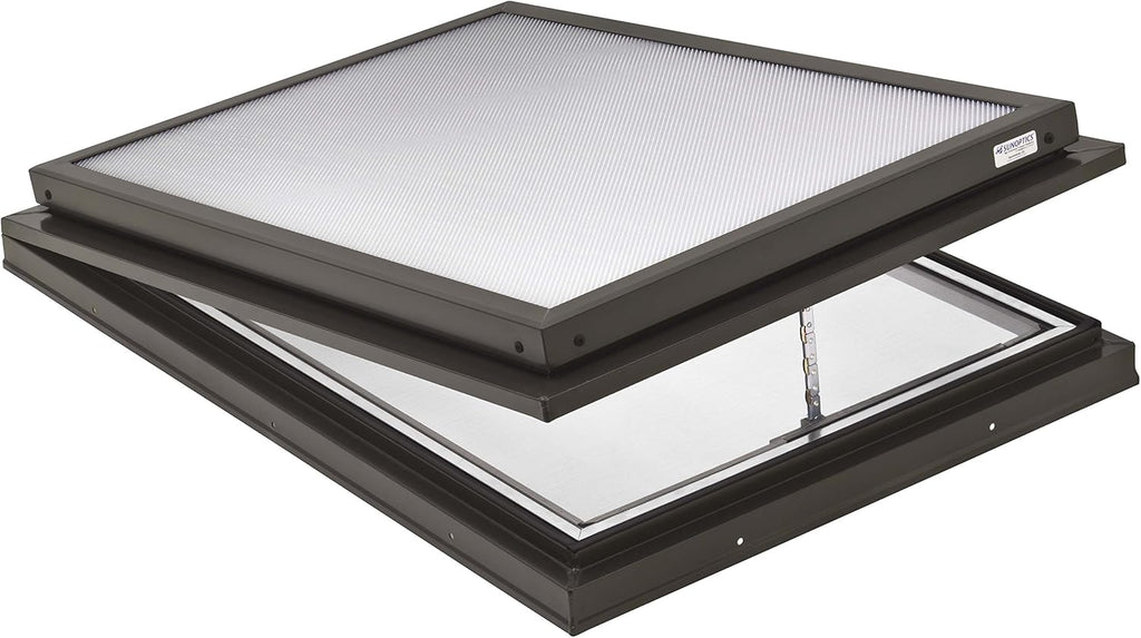 2-Feet by 3-Feet Triple Glazed Manually Venting Curb-Mounted Prismatic Flat Skylight G366597