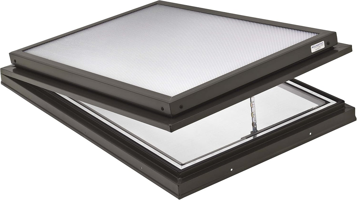 2-Feet by 3-Feet Triple Glazed Manually Venting Curb-Mounted Prismatic Flat Skylight G366597
