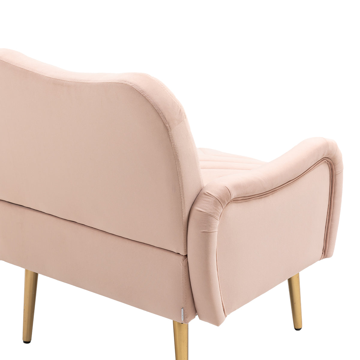 Velvet Single Sofa Chair with Rose Golden Metal Legs X6932