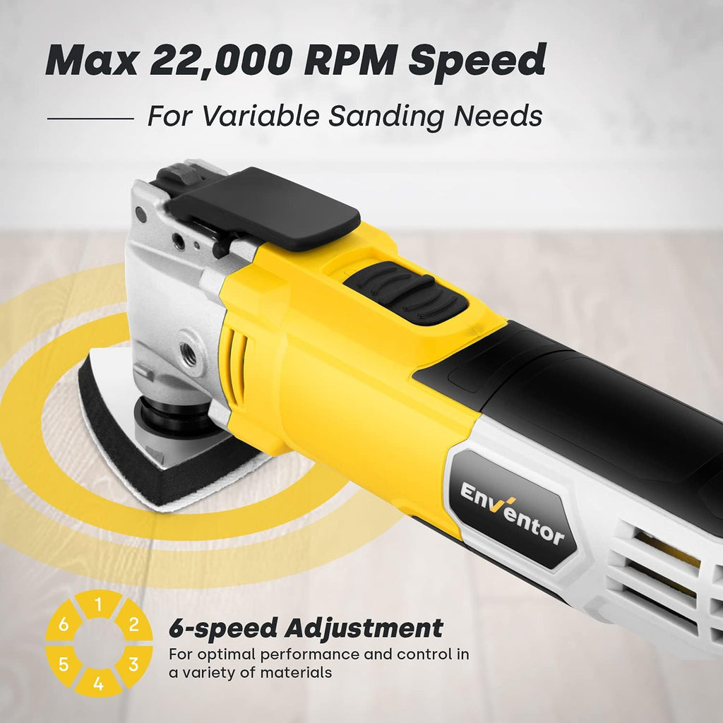 Oscillating Multitool with 6 Variable Speeds and 28pcs Accessories and Carrying Bag S6001