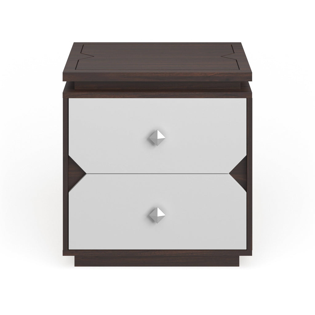 Walnut 2-Drawer End Table Y311