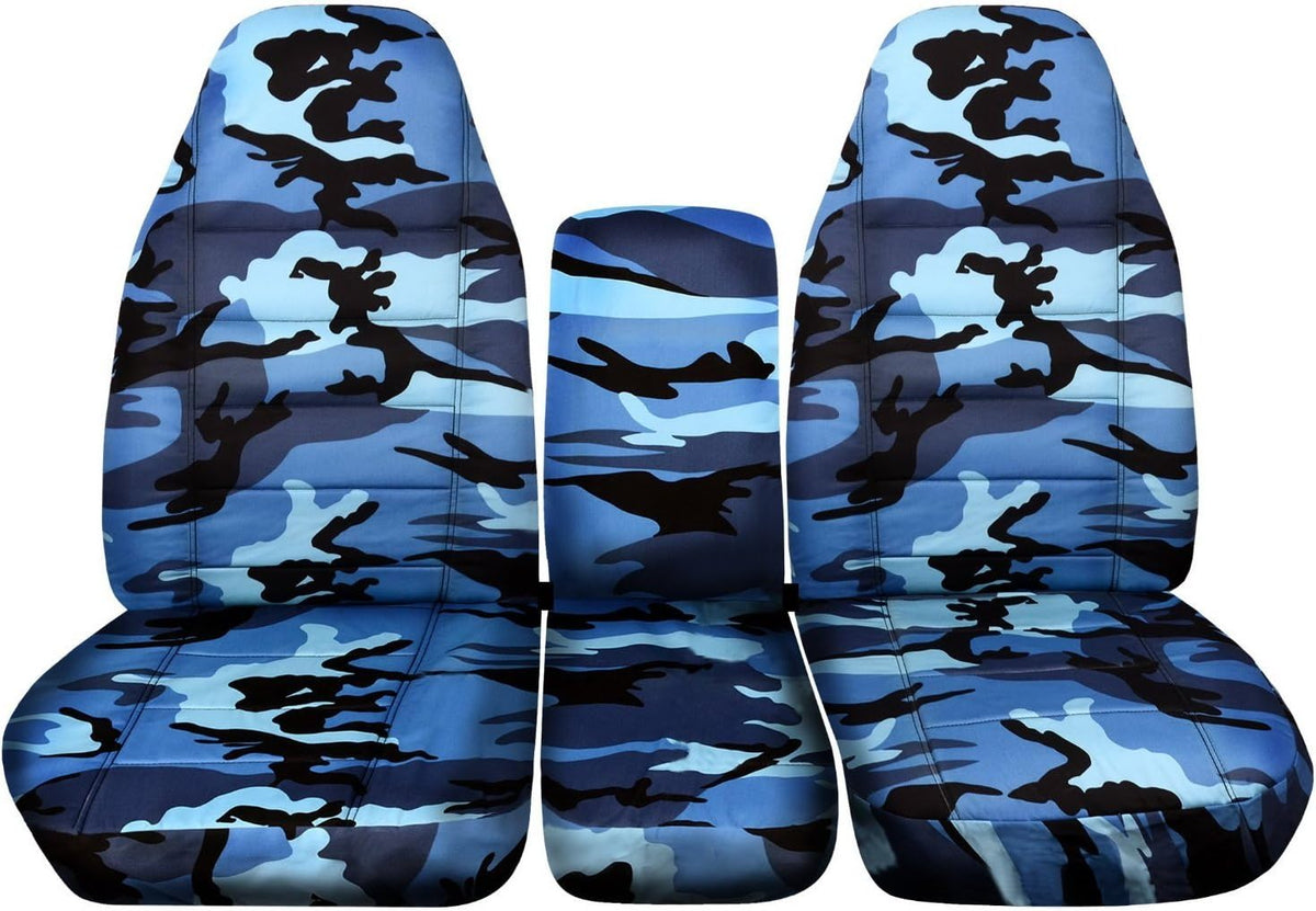 Camo Truck Seat Covers for 40/20/40 Split Bench Front Seat S152720