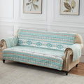 Turquoise Reversible Sofa Couch Protector K844