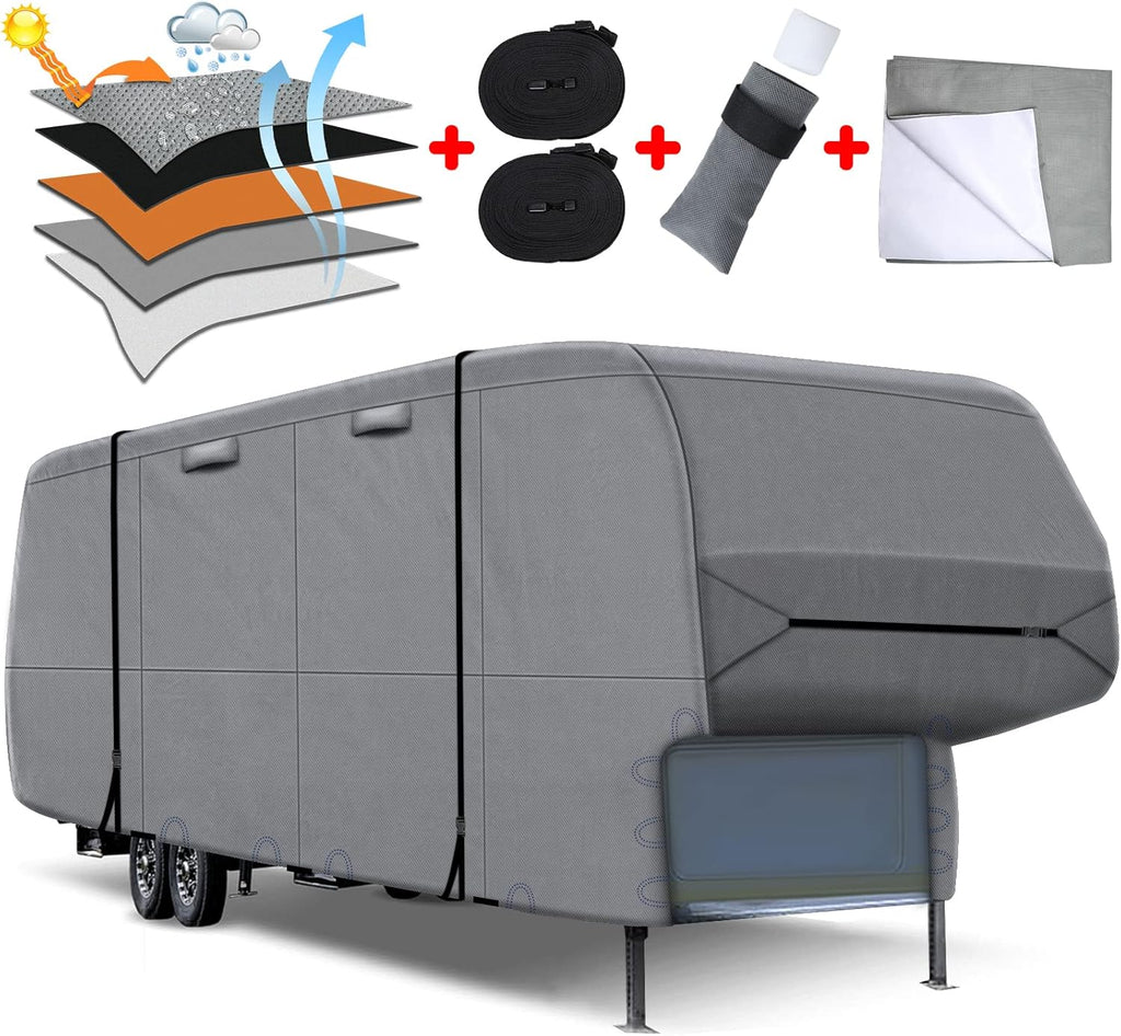 5 Layers 5th Wheel RV Cover Heavy Duty Camper Cover C617310